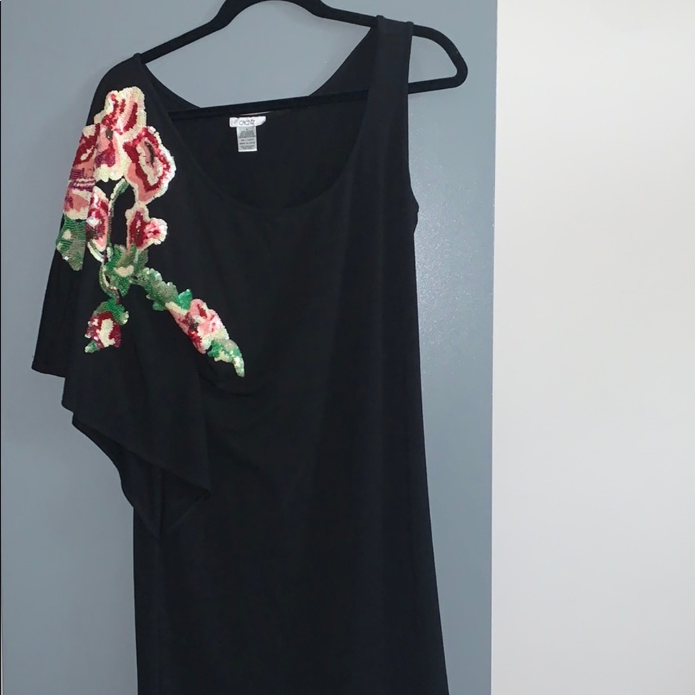 Cache One shoulder dress